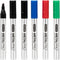 ZEYAR Permanent Markers, Chisel Tip Medium Point, Waterproof & Smear Proof Ink, Quick Drying (3 Black, 1 Blue, 1 Red, 1