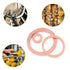 MroMax Copper Flat Washer Sealing Washers-M30 Metric Round Seal Gasket for Electrical Connections, 5Pcs
