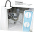 Sink Connecting Extension Drain Hose for Washing Machine, Flexible Drain Tubing for Sink Drain, Double Head Plastic