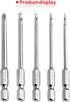 5 in 1 RC Hobby Repair Tools Kit Hex Driver Set Magnetic Allen Wrench Drill Bits Hex Bit Set & Phillips Screwdriver Bit with Alloy Handle for RC Car Helicopter Drone Boat