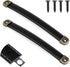 2 Pcs Leather Strap Handles with Mounting Screws, Modern Leather Cabinet Knobs for Drawers, Suitcase, Luggage, Trunk
