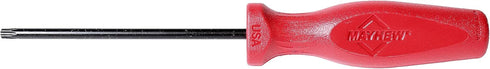 Mayhew Tools 27406 USA Torx Screwdriver, Red, T25 x 4-Inch
