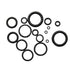 Nitrile Rubber O-Rings, 50mm OD 45mm ID 2.5mm Width Metric Sealing Washer Round Gasket O Rings Seal (Pack of 50)
