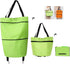 2 in 1 Foldable Shopping Cart, 2023 New Foldable Shoppings Bag Carts
