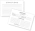 Recipe Instruction Cards | 50 | 4 x 6” inches Postcard Size | Recipe Index Cards for Kitchen Supplies, Recipe Box, Housewarming Gift, Wedding Shower, Bridal Shower | Simple Minimalist Design by Boutique Marketing LLC