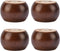 TCHOSUZ 2 inch / 5cm Wooden Furniture Legs, Pack of 4 Walnut Solid