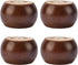 TCHOSUZ 2 inch / 5cm Wooden Furniture Legs, Pack of 4 Walnut Solid