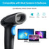 Sumicor 2D 1D 2D USB Barcode Scanner with Stand, Handheld QR Barcode Reader Support Mobile Payment Laptop Screen Scan
