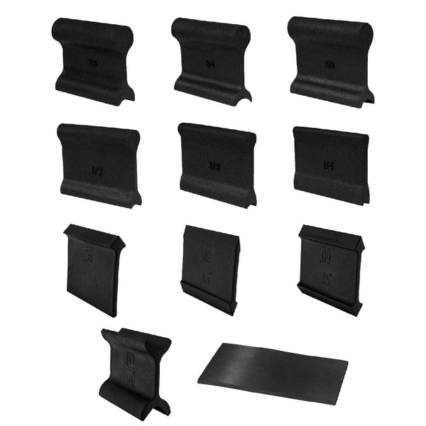 POWERTEC 71620 21-Profile Contour and Angle Sanding Grip Pack - 11pc Set for Woodworking