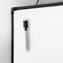 Double-Sided Dry Erase Board 16" x 12", Small Black Frame Hanging Whiteboard for Home, School, Office
