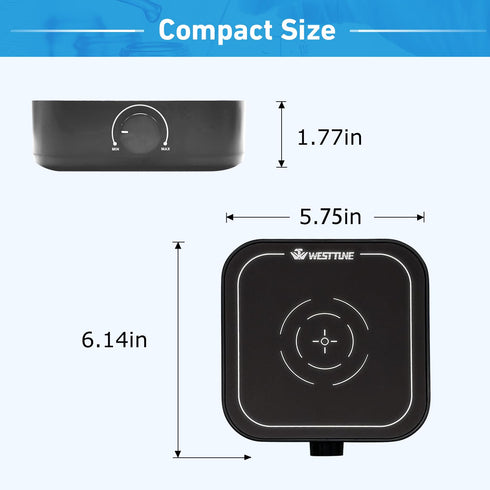Rechargeable Magnetic Stirrer 3000rpm Stir Plate with Stir Bar, Mini Magnetic Mixer for 3000mL Capacity