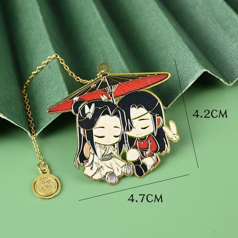 Chinese Style Tassel Book Markers, Mo Dao Zu Shi Metal Bookmark, Wei Wuxian LAN Wangji Office Supplies
