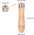 3pcs Wooden File Handle 4.25 Inch 5mm Round Hole Ergonomic Handles with Metal Collar for 8" Metal Files