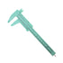 TamBee 6Inch 150mm Mini Caliper Double Scale Plastic Vernier Caliper for Jewelry Sliding Gauge Ruler Measuring Tool 5PCS(Mint Green)