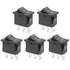 QTEATAK 5Pcs On/Off/On Boat Toggle Rocker Switch, 3 Pin 3 Position, 12V 110V 250V