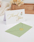 50 Pack 4x6 Inches, MAOBUYOU Floral Thank You Cards with Envelopes, Bulk Greeting Cards Green Envelopes