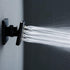 Nozzles.72888-9 RANDOM Shower Body Spray Jets, Matte Black Brass Square Shower Body Sprayer Spa Massage Showerhead Side