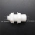Lemoy 1/4 inch Plastic Bulkhead Fitting Tubing, Quick Connectors Pipe Fittings for Reverse Osmosis Drinking Water, Pack