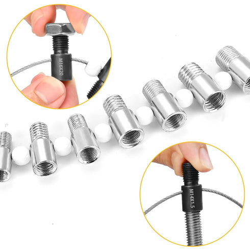 Nut & Bolt Thread Checker - 26 Male/Female Gauges for 14 Inch & 12 Metric Thread Size Identification