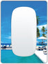 Small Mouse Pad – Mini 6 x 8 Inch Non-Slip Rubber Base for Laptops, Washable & Portable (Seaside Vacation Scenery)