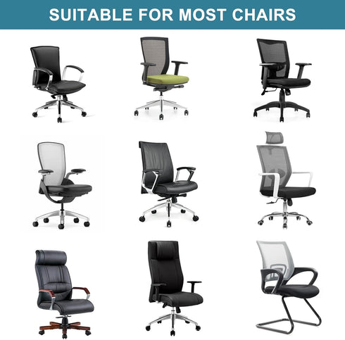 Office Chair Armrest Pads - Widen & Thicken Ergonomic Computer Chair Arm Pads with Cooling Gel and Memory Foam for