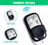 Gantch Cloning Remote Control Keychain, Replacement Garage Door Electric Gate, Duplicates and Replaces Original Factory