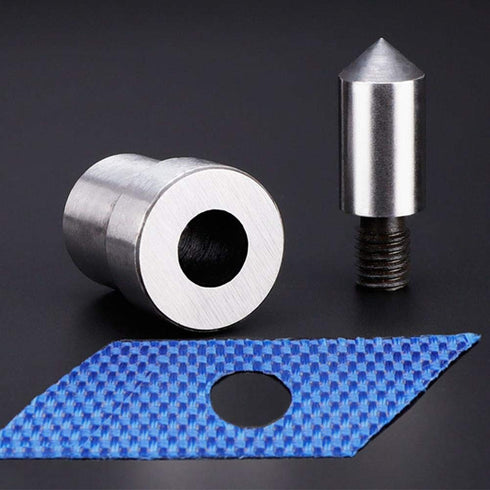 2Pcs Heavy Duty Metal Grommet Die, Eyelet Hand Press Punch Machine Tool for Hand Pressing (9.0mm)