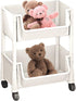 Generic 2/3/4 Tier Rolling Utility Cart Organizer, Rolling Book-Cart, Mobile Storage Shelf With