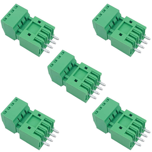 5Set 4-Pin 125V 4A 2.54mm PCB Mount Screw Terminal Block Connector for 26-18AWG Cable