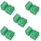 5Set 4-Pin 125V 4A 2.54mm PCB Mount Screw Terminal Block Connector for 26-18AWG Cable
