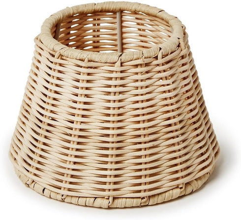 Rattan Lamp Shade Cover with Straight Edge