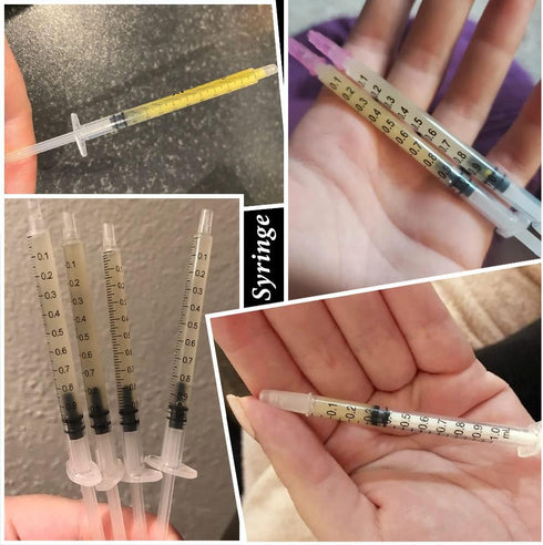 1ml Syringe with Cap, Luer Slip Tip, Bulk Sterile Sealed Pack of 100 pcs, No Needle