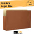 Expanding Accordion File Folder - Legal Size | Box of 10 Redropes | 3.5” Expansion | Store and Organize Papers