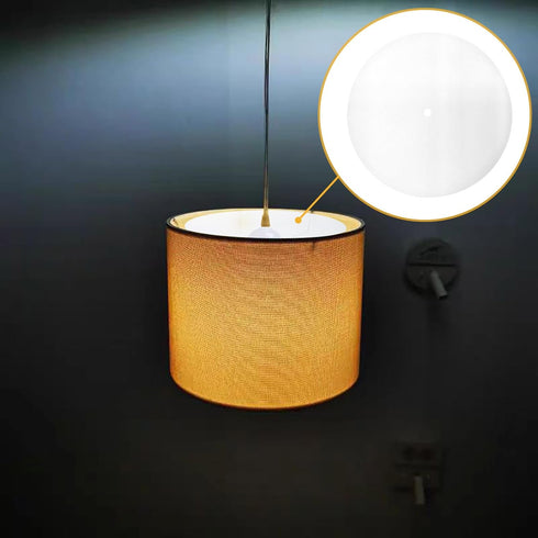 Amadget Pack 2 3/8" (13.5" 14-16" of Lampshade Diffuser, Center Hole Round Lamp Shade Diffuser for Drum Style