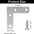 12 2 2 Inch Bonsicoky Stainless Steel L Bracket Corner Brace, Pcs x Corner Braces, Sturdy Flat Angle Brackets