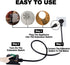 Heavy Duty Waterproof Extension Cord with On/Off Switch, 3-ft 16AWG Cable Piggyback Plug, Green