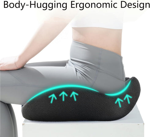 TBAGKIT 4.7" Gifts for Men Christmas Seat Cushion for Office Chair, Large Ergonomic Memory Foam for Sciatica