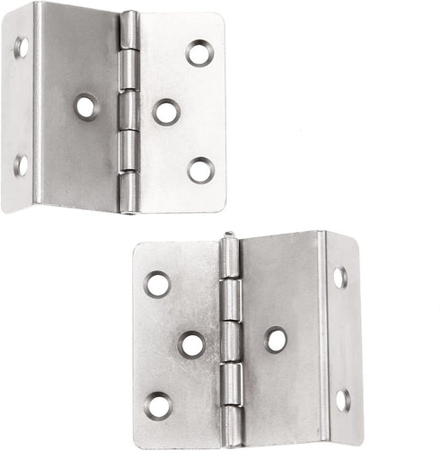 Yetaha 2 PCS Three-Folding HingesVintage Folding Bench Hinge Hardware with 12 Screws,