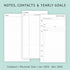 newestor 2026 Weekly & Monthly Planner Refill - Jan 2026 - Dec 2026, Personal Compact Size 3 (3-3/4" x 6-3/4")