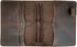 newestor Travelers Notebook Cover, Passport Size with Inner Pockets, Card Slots, and Pen Holder, Dark Brown