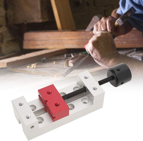 50mm Mini Flat Clamp, Table Flat Clamp, Aluminum Mini Drill Press Vise Clamp for DIY Sculpture Craft Carving