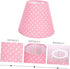 Angoily Creative Polka Dot Cloth Lampshade Cover Simple Round Fabric Light Cover with Durable Bracket Soft Light