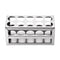 YOKIVE Tube Rack Holder, 3 Layers 304 Stainless Steel for 26-29.5mm Lab Test Tubes (Silver, 10-Sockets)