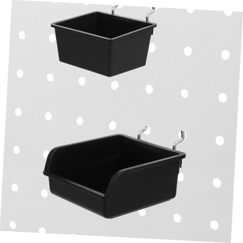4pcs Set OUNONA Pegboard Organizer Wall-Mounted Bins Cup Holders for Tools Wrench Storage Construction for Workbench