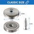 Strong Neodymium Disc Magnets with Countersunk Holes for DIY, Craft, Office, Building, Fridge - 1.4 inch x 7mm (12)