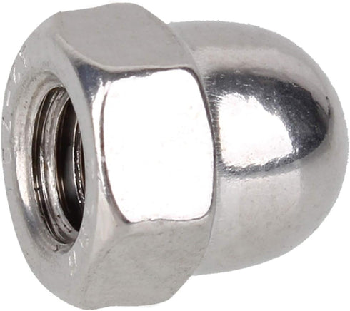 BQLZR 304 Stainless Steel Cap Acorn Hex Nut M6 Right Hand Threads, Marine Replacement for 2007 XC90 & 2009 S-60, Pack