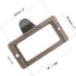 uxcell Vintage Zinc Alloy Label Holder Pull Handles, Bronze Tone, 59x31mm, Pack of 2 with Screws