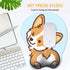 HAOCOO Cute Corgi Anime Gel Mouse Pad with Wrist Support, Non-Slip Backing for Gaming Office Laptop (Blue)
