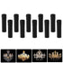10Pcs 4 Inch E14 Tall Candle Socket Covers, Chandelier Socket Covers, Molten Wax Drop Pattern, Caliber Plastic Candle