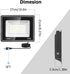 ycponggon 2 Pack 100W, 11000lm Light,6500k IP66 5FT LED Flood Lights Bright Led Work Daylight White LED Lights